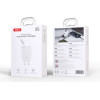 XO wall charger CE31 1x USB 1x USB-C 30W white with retractable USB-C cable