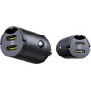 Baseus Mini Tiny Star 2C PD car charger 1x USB-C - USB-C port 30W black