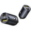 Baseus Mini Tiny Star PD car charger 1x USB-C - USB-A port 30W black