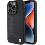 BMW case for iPhone 15 Pro Max 6,7'' BMHCP15XSLLBK black HC Leather Hot Stamp