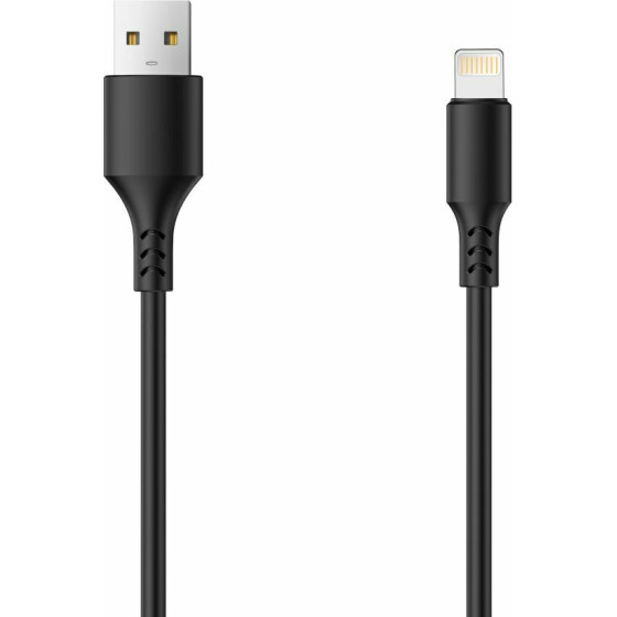 Setty cable USB - Lightning 3,0 m 2A black NEW