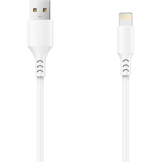 Setty cable USB - Lightning 3,0 m 2A white NEW
