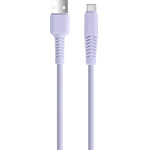 Setty cable USB - USB-C 1,5 m 2,1A KSA-C-1.529 lilac