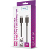 Setty cable USB-C - USB-C 1,0 m 3A black