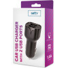 Setty car charger 2x USB 1,4A black