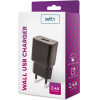 Setty charger 1x USB 2,4A black