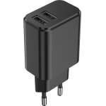 Setty charger 2x USB 3A black
