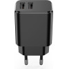 Setty charger 2x USB 3A black