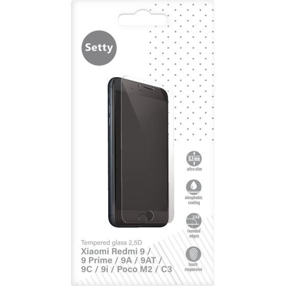 Setty tempered glass 2,5 D for Xiaomi Redmi 9 / 9 Prime / 9A / 9AT / 9C / 9i / Poco M2