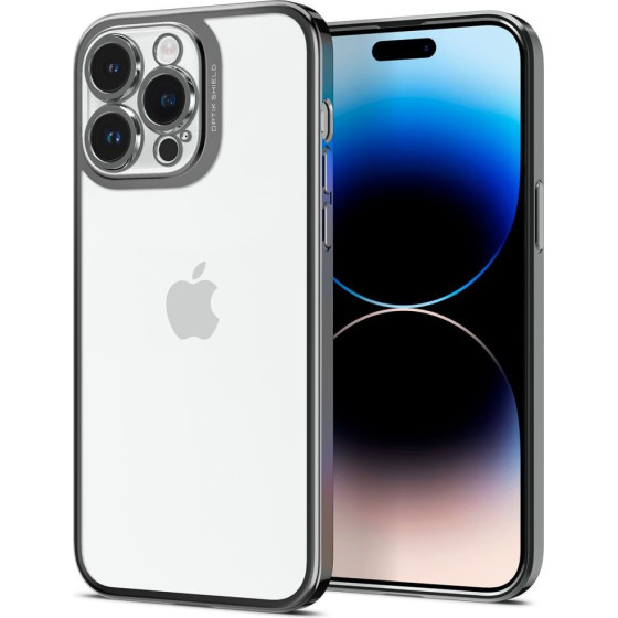 Spigen Optik Crystal case for iPhone 14 Pro 6,1'' chrome grey