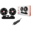 Car double fan 12V 2x5'' with regulation