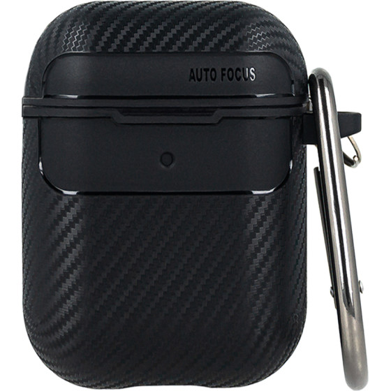 Carbon case for Airpods / Airpods 2 black