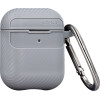 Carbon case for Airpods / Airpods 2 grey