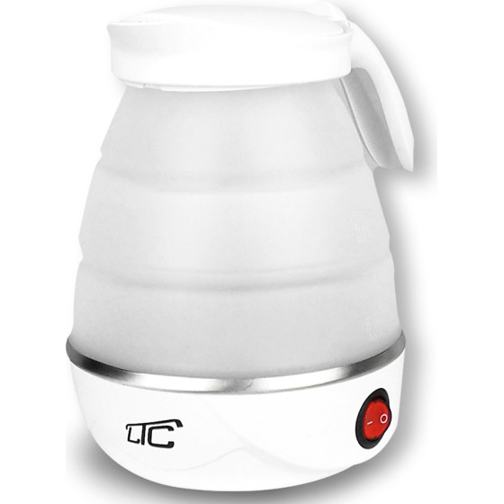 LTC Foldable Silicone Mini Tourist Kettle White 220-240V/50Hz 0,6L