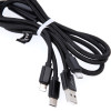 Maxlife 3in1 Cable Usb - Lightning + USB-C + Microusb 1,0 m 2,1A Black nylon