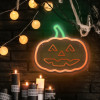 Neolia Neon Plexi Led Pumpkin With Stem Orange Green NNE13