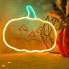 Neolia Neon Plexi Led Pumpkin With Stem Orange Green NNE13