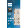 Philips Anti-Surge Power Strip Extension Cord 6 Schuko Sockets + 6xUSB-A + 1xUSB-C 2m 16A white