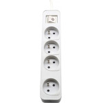 Philips Power Strip Extension Cord 4 Sockets 3m 10A white