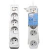 Philips Power Strip Extension Cord 4 Sockets 3m 10A white