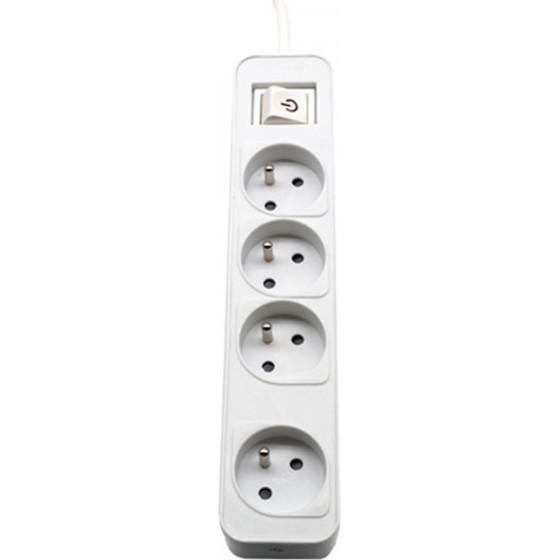Philips Power Strip Extension Cord 4 Sockets 3m 10A white