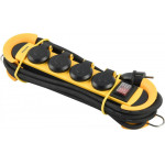 Philips Workshop Power Strip Extension Cord 4 Sockets 3m 16A yellow