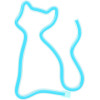 Neolia Neon Led Light Cat Turquoise NNE24