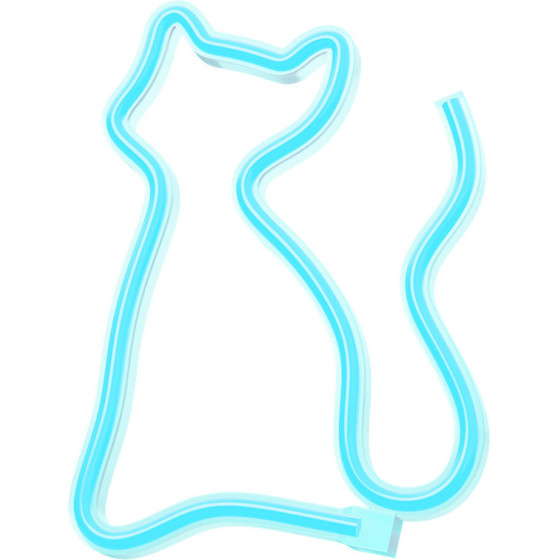 Neolia Neon Led Light Cat Turquoise NNE24