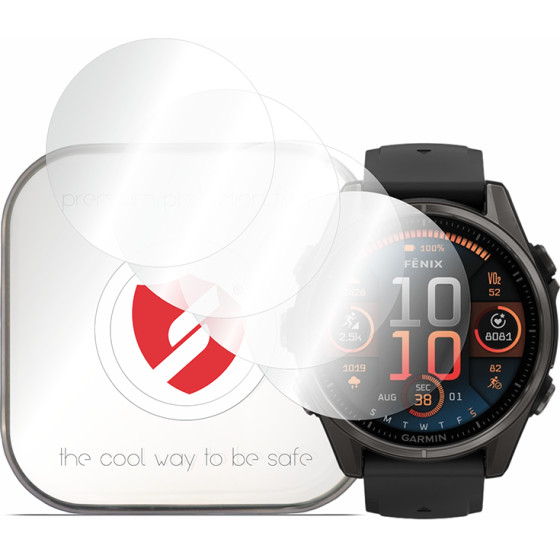 Smart Protection - Premium Classic (4 pack) - Garmin Fenix 8 47mm - Clear