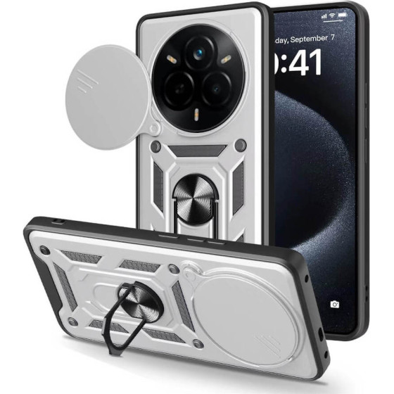 Bodycell Armor Slide Cover Case Realme 14 Pro Silver - (BA-00482)