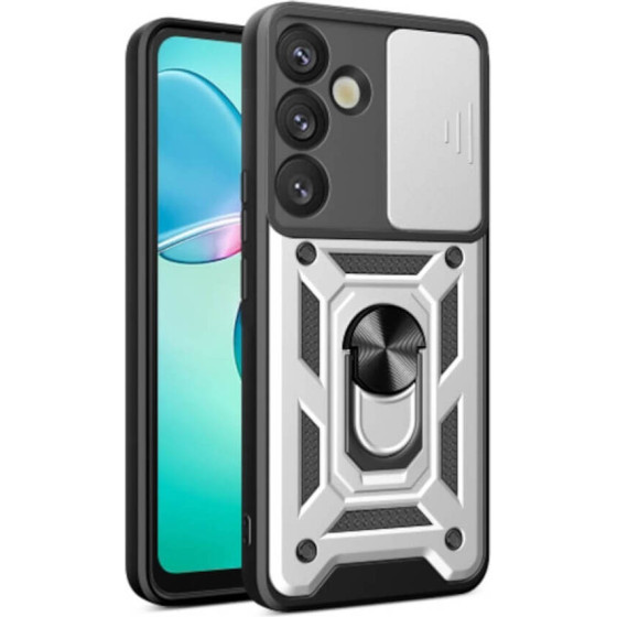 Bodycell Armor Slide Cover Case Samsung S25 Plus 5G Silver - (BA-00506)