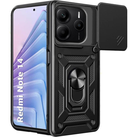 Bodycell Armor Slide Cover Case Xiaomi Note 14 4G Black - (BA-00510)
