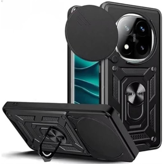 Bodycell Armor Slide Cover Case Xiaomi Note 14 Pro Plus 5G Black - (BA-00522)