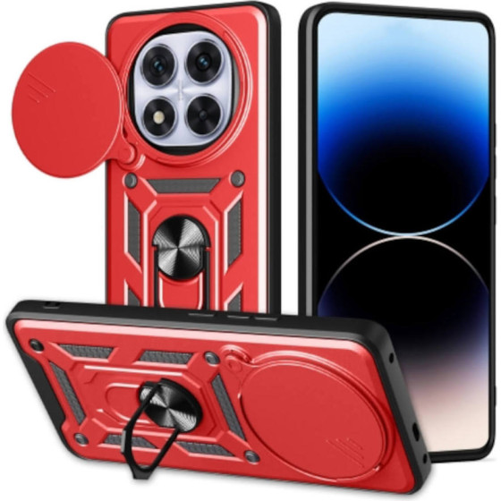Bodycell Armor Slide Cover Case Xiaomi Note 14 Pro Plus 5G Red - (BA-00523)