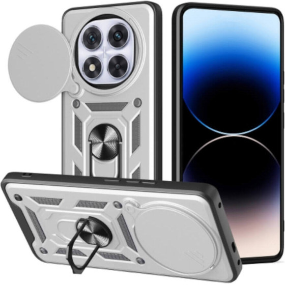 Bodycell Armor Slide Cover Case Xiaomi Note 14 Pro Plus 5G Silver - (BA-00524)