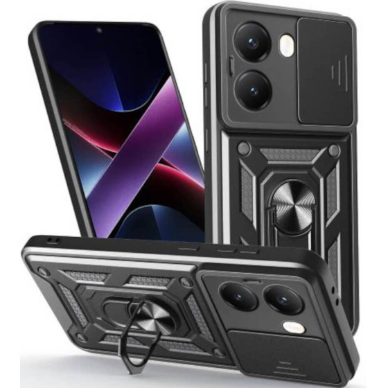 Bodycell Armor Slide Cover Case Xiaomi Poco X7 Pro Black - (BA-00525)