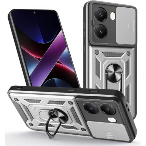 Bodycell Armor Slide Cover Case Xiaomi Poco X7 Pro Silver - (BA-00527)