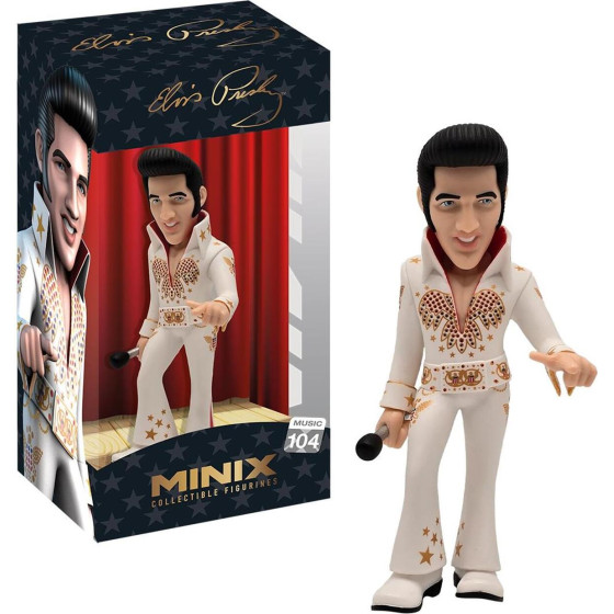 Minix Collectible Figurines: Music - Elvis - Elvis White Figure 12 �� (MNXA7000)