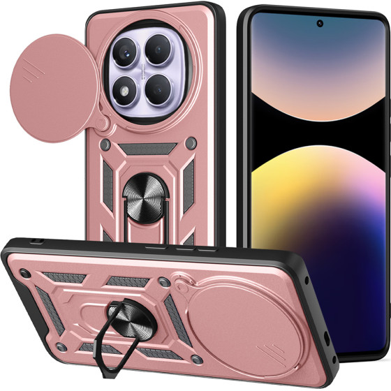 Techsuit - Camshield Series - Xiaomi Redmi Note 14 Pro 4G / Poco F7 - Rose Gold