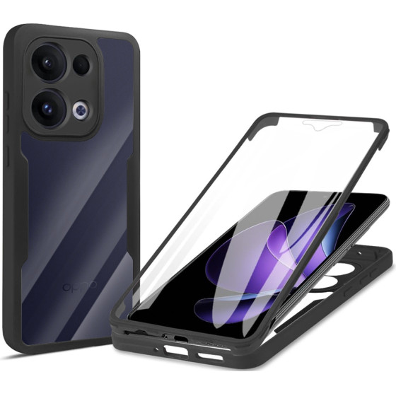 Techsuit - Colorverse 360 Series + Screen Protector - Oppo Reno13 - Black