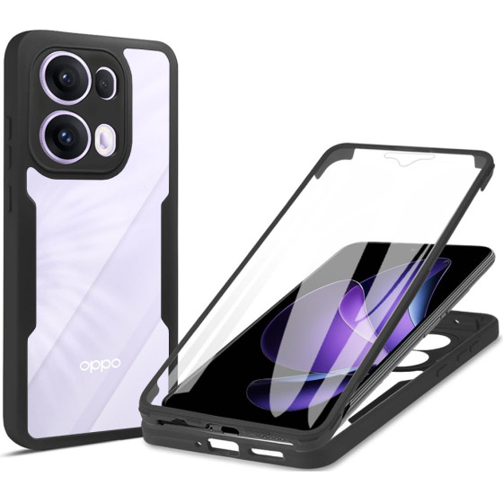 Techsuit - Colorverse 360 Series + Screen Protector - Oppo Reno13 Pro - Black