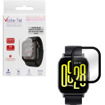 Volte-Tel Tempered Plexi Glass Xiaomi Redmi Watch 5 3D Edge 2.1'' 0.30mm Full Glue Full Cover BLACK - (5205308384059)