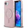 Guess Iml Glitter Circle Magsafe - Case For Iphone 16e (pink) - (GUHMPSE4HFGEREP)
