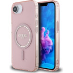 Guess Iml Glitter Circle Magsafe - Case For Iphone 16e (pink) - (GUHMPSE4HFGEREP)