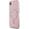 Guess Iml Glitter Circle Magsafe - Case For Iphone 16e (pink) - (GUHMPSE4HFGEREP)