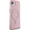 Guess Iml Glitter Circle Magsafe - Case For Iphone 16e (pink) - (GUHMPSE4HFGEREP)