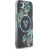 Guess Iml Metal Glitter Flowers Triangle Magsafe - Case For Iphone 16e (black) - (GUHMPSE4HFLPEDK)