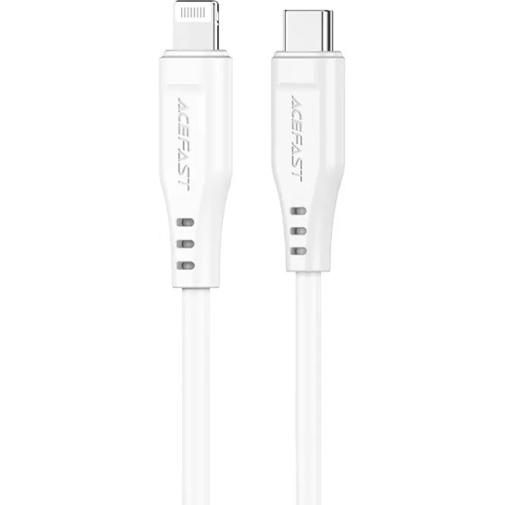 Acefast C3-01 Lightning - USB-C Pd Cable 30W 3A 480Mb/s 1.2m - White 6974316280811 - (C3-01-C-L white)