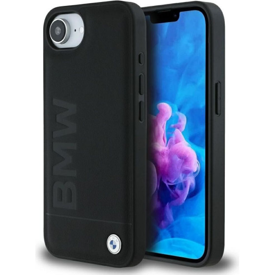 BMW Case For Iphone 16e (Se 4 2025) BMHCPSE4SLlbk (Leather Hot Stamp) black