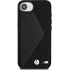 BMW Case For Iphone 16e (Se 4 2025) Compatible With Magsafe BMHMPSE424PUocsk (Pu Oversized Stripes) black